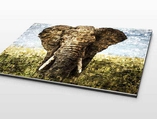 alu dibond photo mosaic