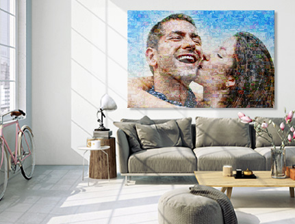 living room mosaic canvas