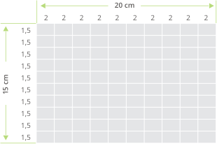 mosaic dimensioning