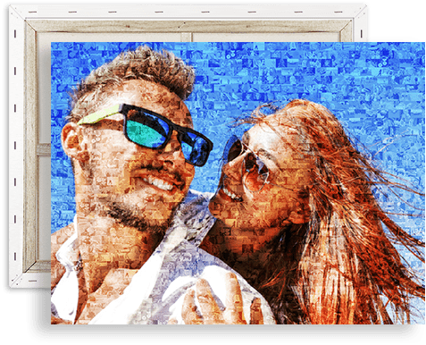 photo mosaic canvas top