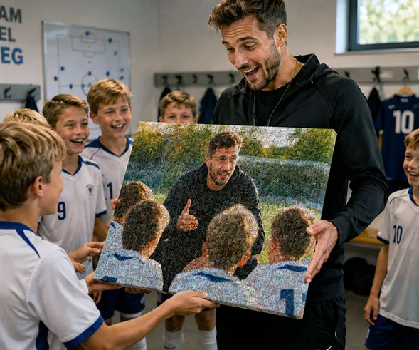 photo mosaic farewell thank you coach