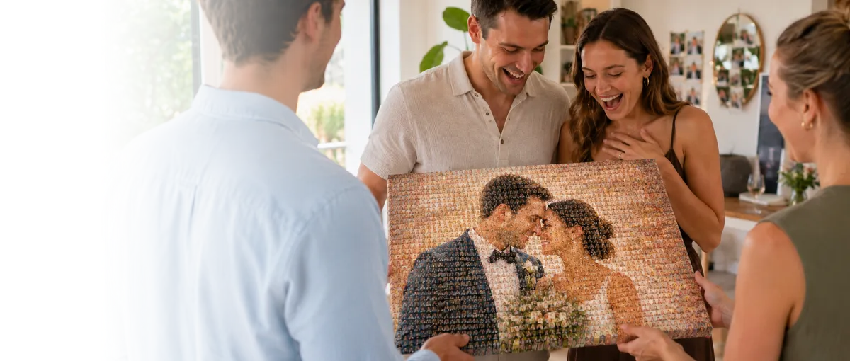 photo mosaic gift wedding anniversary hero