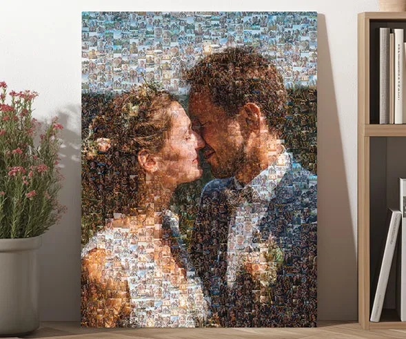 photo mosaic gift wedding anniversary