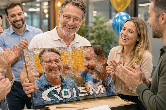 photo mosaic goodbye example