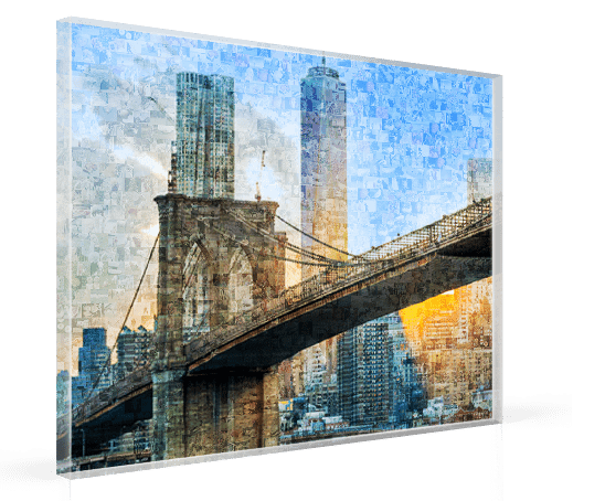 photo mosaic print acrylic