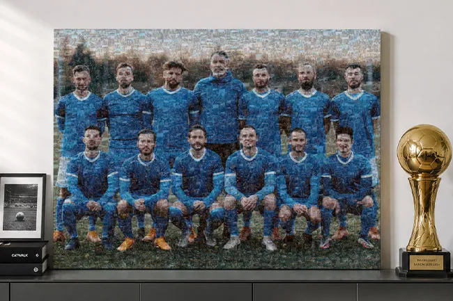photo mosaic team example