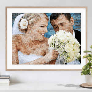 photo mosaic wedding